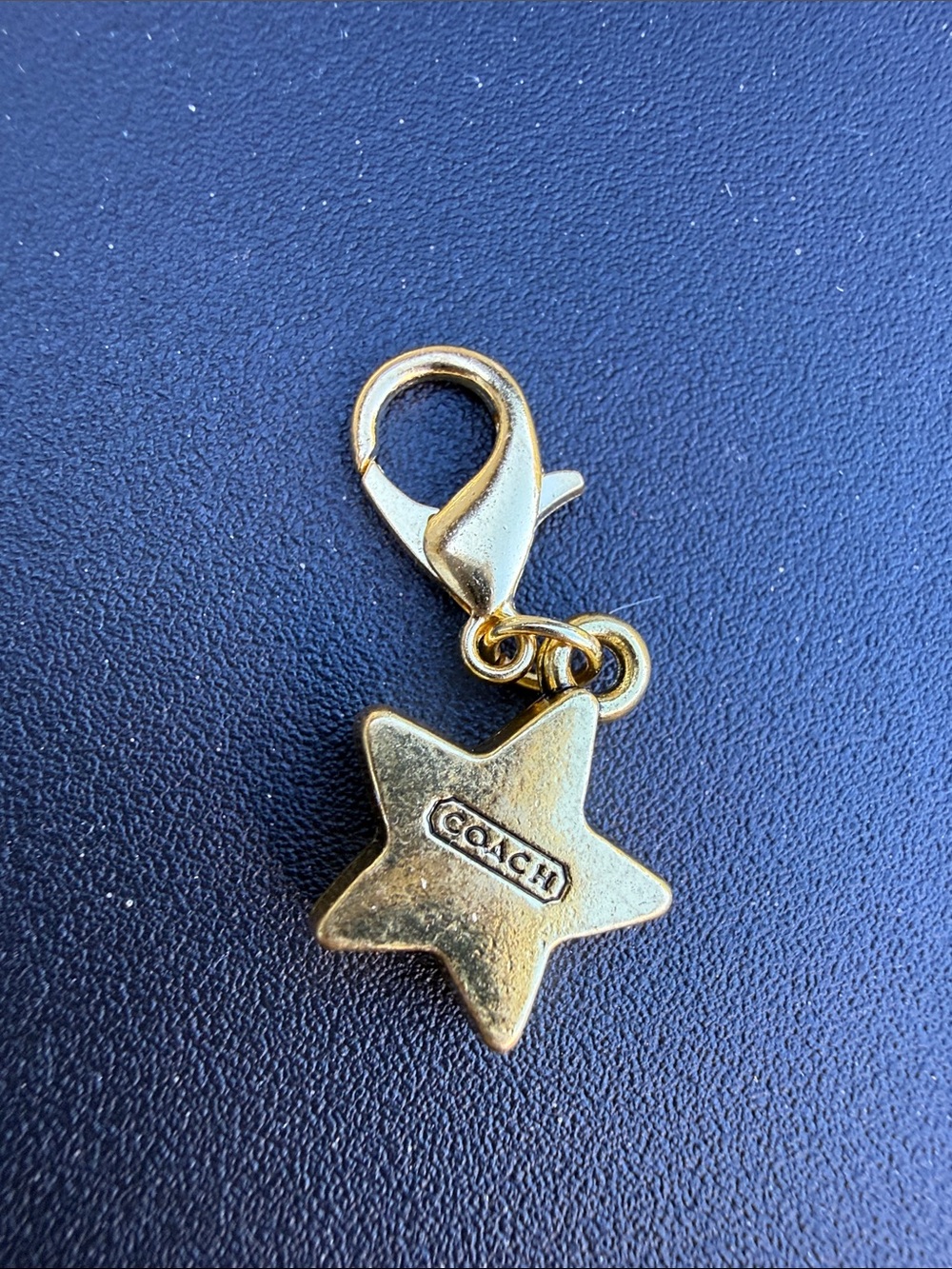 Coach Gold Star Charm Lobster Clasp Key Accessory